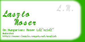 laszlo moser business card